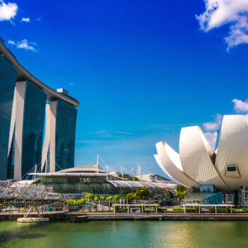 Marina Bay Sands and Art Science Museum in Singapore